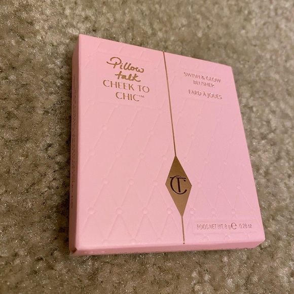NEW Charlotte Tilbury Cheek To Chic pillow talk Swish & Glow Blusher 0.28 Oz